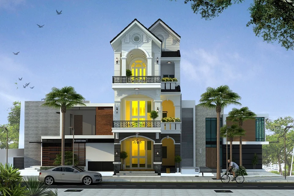 Những kiểu kiến trúc nhà ống 3 tầng được nhiều gia đình lựa chọn