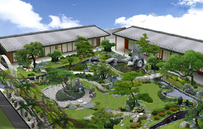 Kiến trúc sân vườn theo phong cách Nhật Bản
